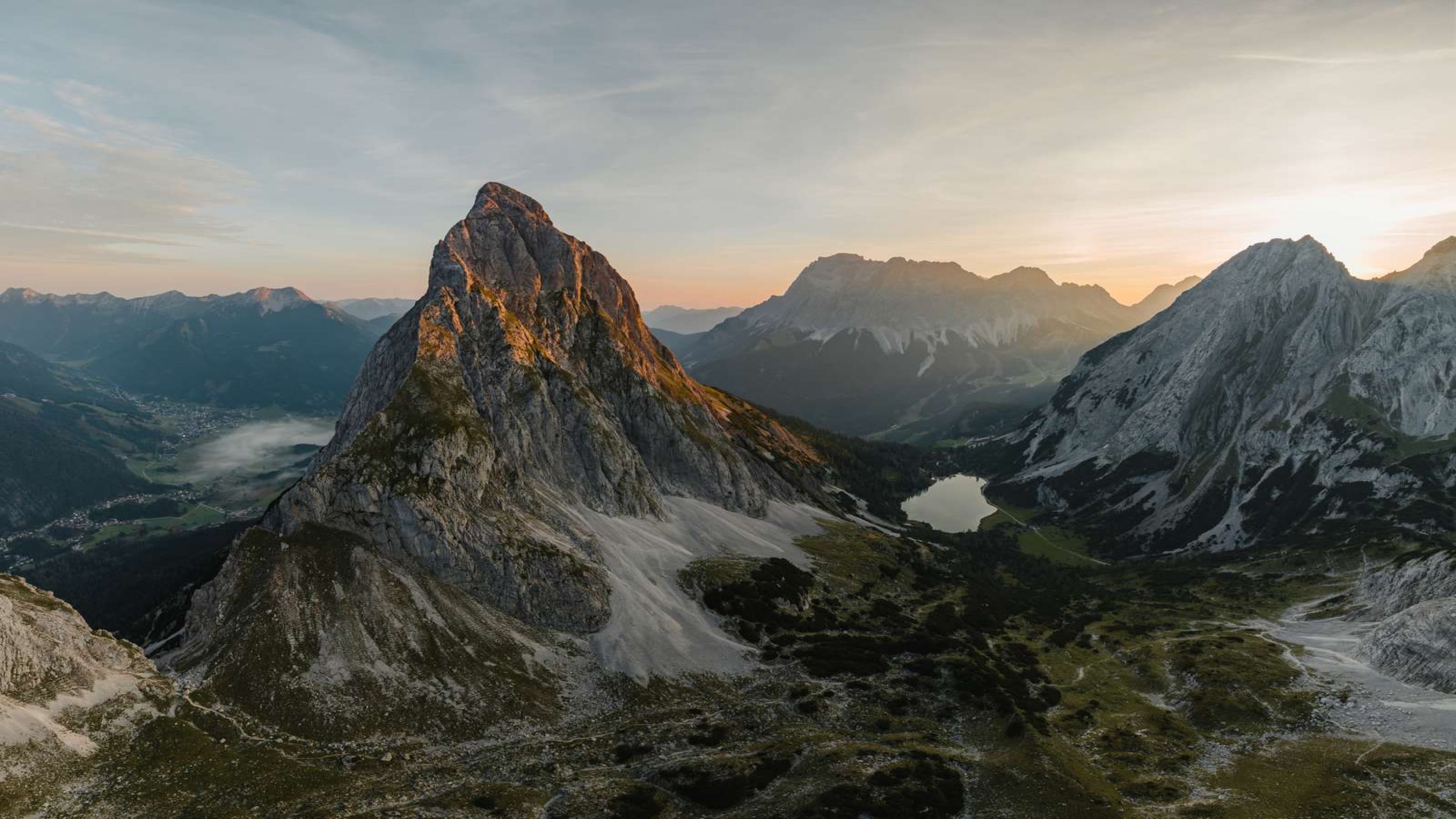 A drone shot