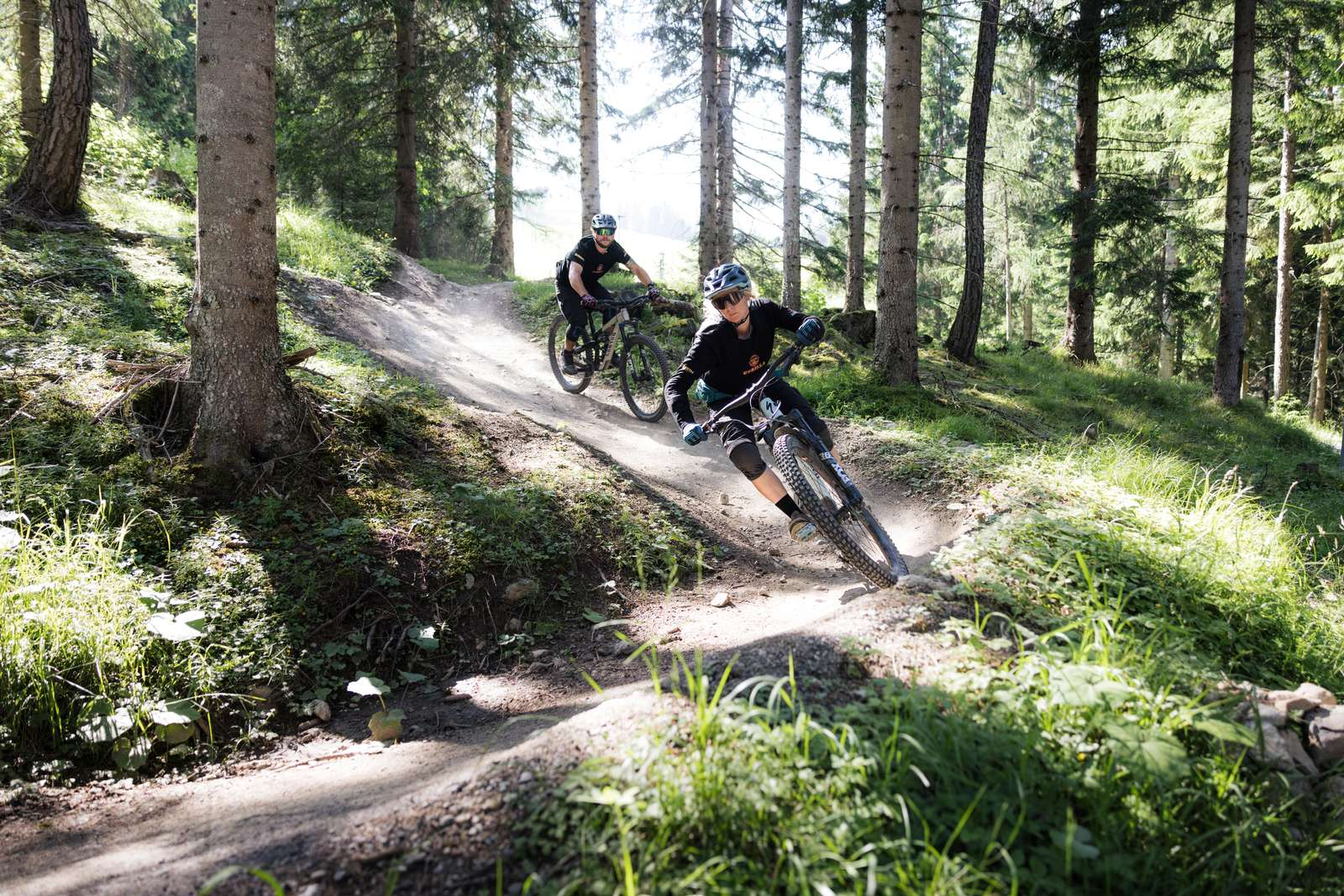 Two cyclists